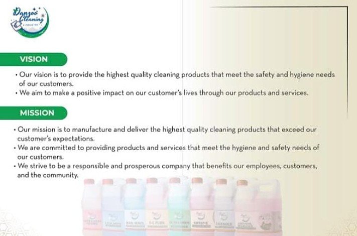 Danzoo Cleaning Industry Vision and Mission